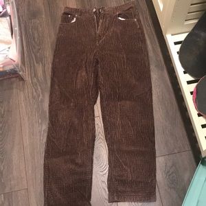 brown corduroys pants